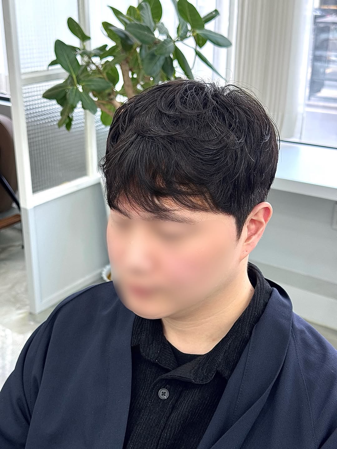 시스루 쉐도우펌 스타일